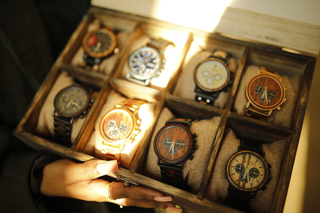 Watch Box for Men Personalized Watch Storage Box With 5 