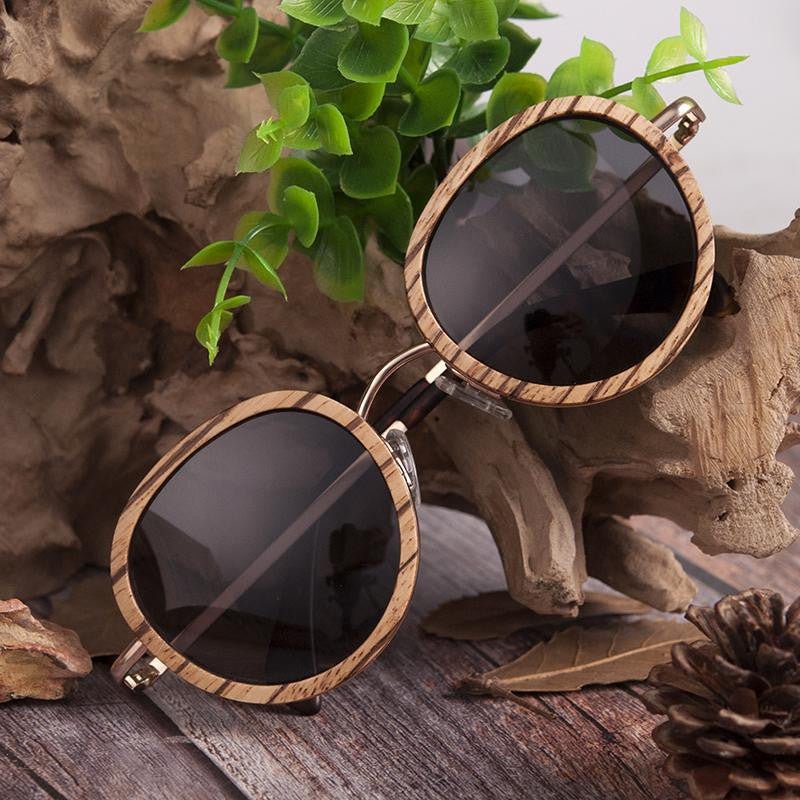 Classic Wooden Sunglasses for Men and Women with UV 400 Protection –  Luxomish